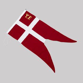 Y.F. flag - Y.F. flag i flot orlogsrød
